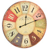 Bunte Vintage-Wanduhr Tifor 60cm