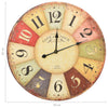 Bunte Vintage-Wanduhr Tifor 60cm