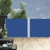 Blauer ausziehbarer Terrassen-Seitenmarkise Solimna 140x1200cm