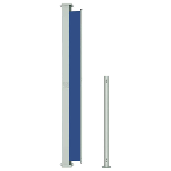 Blauer einziehbarer Seitenmarkise für Terrassen, SNR 180x500cm