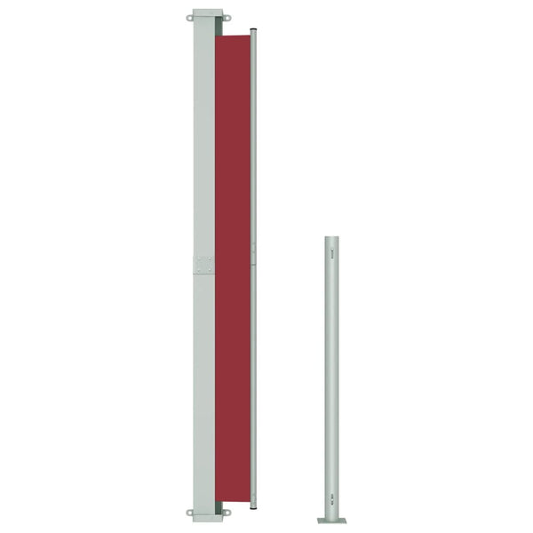 Rote einziehbare Terrassenseitenmarkise Snr 180x500cm