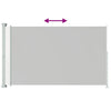 Cremefarbene ausziehbare Terrassenseitenmarkise SNR 200x300cm