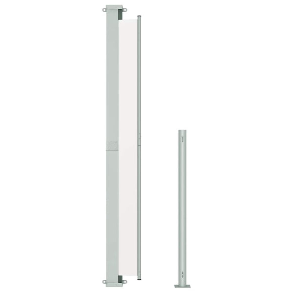Cremefarbene ausziehbare Terrassenseitenmarkise SNR 200x300cm