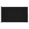 Schwarze, ausziehbare Seitenmarkise für Terrassen Snr 220x300cm