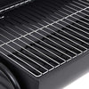 Schwarzer Fassgrill Adamia 80x95x90cm (mit 2 Grillrosten, Stahl)