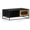 Couchtisch Erica 90x50x35cm (Mangoholz grob)