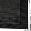 Verturica Modell Stapelbare schwarze Gartenstühle (2 Stück, Stahl und Textilene)