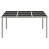 Gartentisch Zola 170x170x74,5cm (Glas und Stahl)