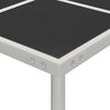 Gartentisch Zola 170x170x74,5cm (Glas und Stahl)