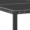 Anthrazit Gartentisch Diamantina 130x130x72cm (Stahl und Glas)