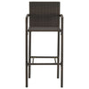 Braune Barhocker Ghion (2er-Set Polyrattan)