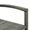 Graue Barhocker Ghion (2 Stück Polyrattan)