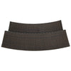 Brauner Gartentresen French 120x55x110cm (Polyrattan)