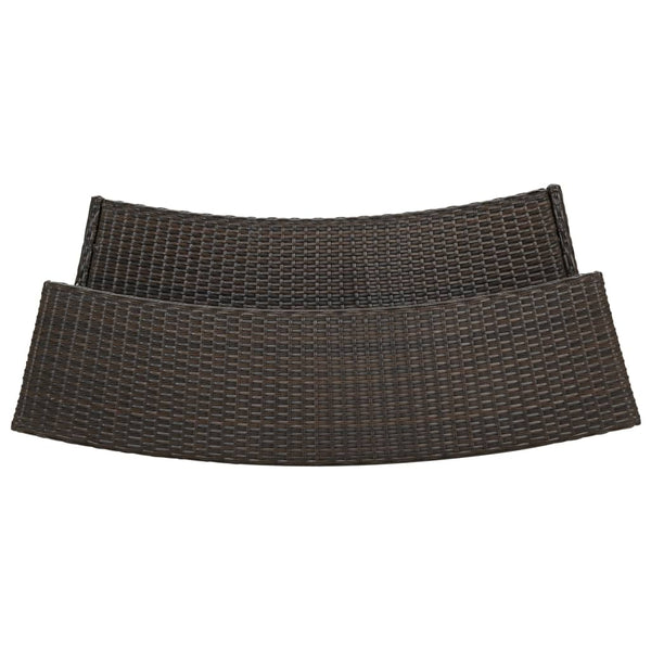 Brauner Gartentresen French 120x55x110cm (Polyrattan)
