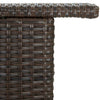Brauner Gartentresen French 120x55x110cm (Polyrattan)