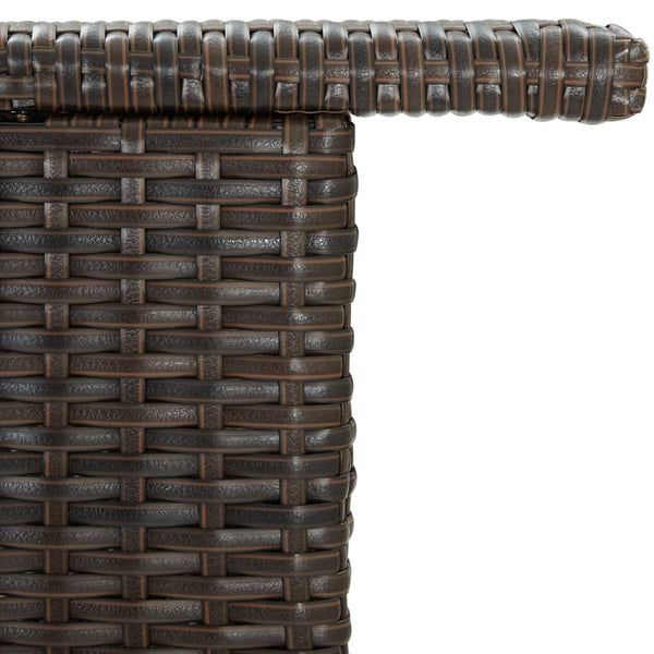 Brauner Gartentresen French 120x55x110cm (Polyrattan)