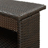 Brauner Gartentresen French 120x55x110cm (Polyrattan)