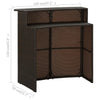 Brauner Gartentresen French 120x55x110cm (Polyrattan)