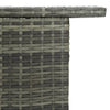 Grauer Gartenbartisch French 120x55x110cm (Polyrattan)