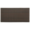 Brauner Stehtisch mit Ablage Maran 120x60x110cm (Polyrattan)