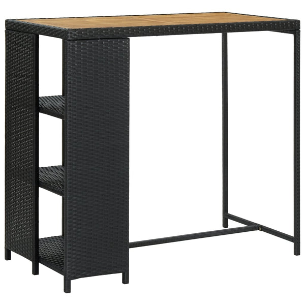 Bartisch mit Ablage Maran 120x60x110cm (Polyrattan)