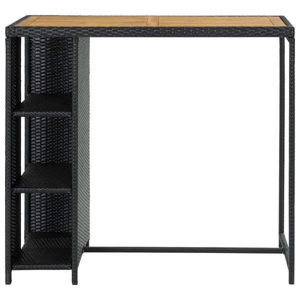 Bartisch mit Ablage Maran 120x60x110cm (Polyrattan)