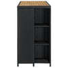 Bartisch mit Ablage Maran 120x60x110cm (Polyrattan)