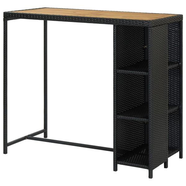 Bartisch mit Ablage Maran 120x60x110cm (Polyrattan)
