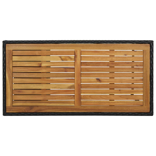 Bartisch mit Ablage Maran 120x60x110cm (Polyrattan)