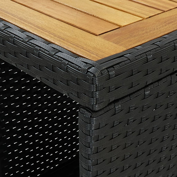 Bartisch mit Ablage Maran 120x60x110cm (Polyrattan)