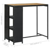 Bartisch mit Ablage Maran 120x60x110cm (Polyrattan)
