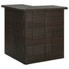 Eck-Stehtisch Bodog 100x50x105cm, braun (Polyrattan)