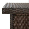 Eck-Stehtisch Bodog 100x50x105cm, braun (Polyrattan)
