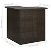 Eck-Stehtisch Bodog 100x50x105cm, braun (Polyrattan)