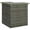 Eck-Stehtisch Bodog 100x50x105cm grau (Polyrattan)
