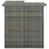 Eck-Stehtisch Bodog 100x50x105cm grau (Polyrattan)