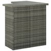 Eck-Stehtisch Bodog 100x50x105cm grau (Polyrattan)