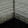 Eck-Stehtisch Bodog 100x50x105cm grau (Polyrattan)