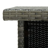 Eck-Stehtisch Bodog 100x50x105cm grau (Polyrattan)