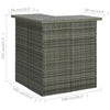 Eck-Stehtisch Bodog 100x50x105cm grau (Polyrattan)