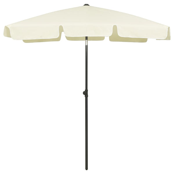 Sandgelber Strandsonnenschirm Afran 180x120cm
