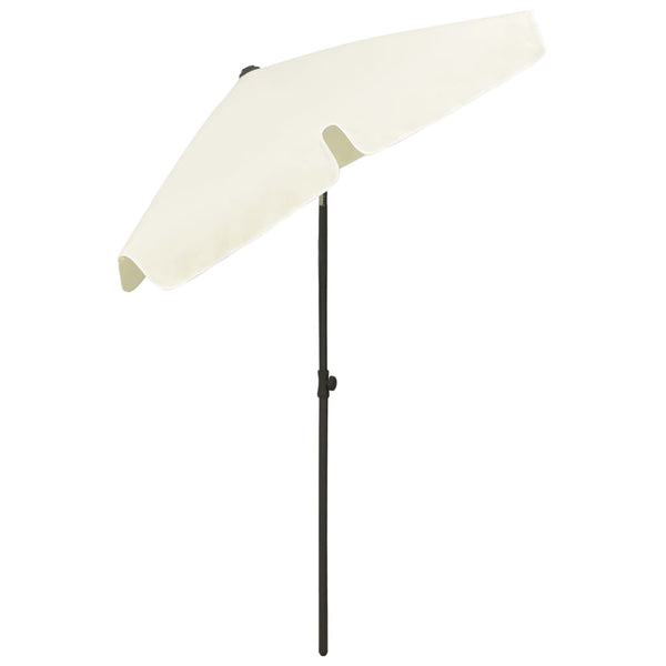Sandgelber Strandsonnenschirm Afran 180x120cm