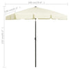 Sandgelber Strandsonnenschirm Afran 180x120cm