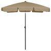Graubrauner Sonnenschirm Afran 180x120cm