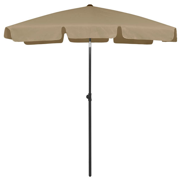 Graubrauner Sonnenschirm Afran 180x120cm