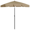 Graubrauner Sonnenschirm Afran 180x120cm