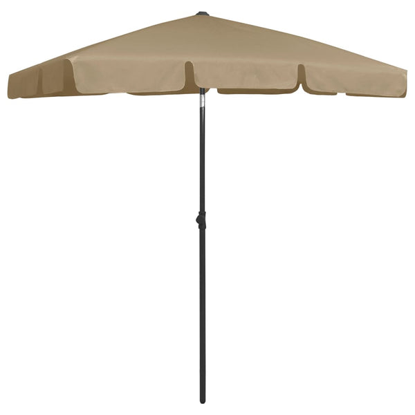 Graubrauner Sonnenschirm Afran 180x120cm