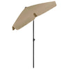Graubrauner Sonnenschirm Afran 180x120cm