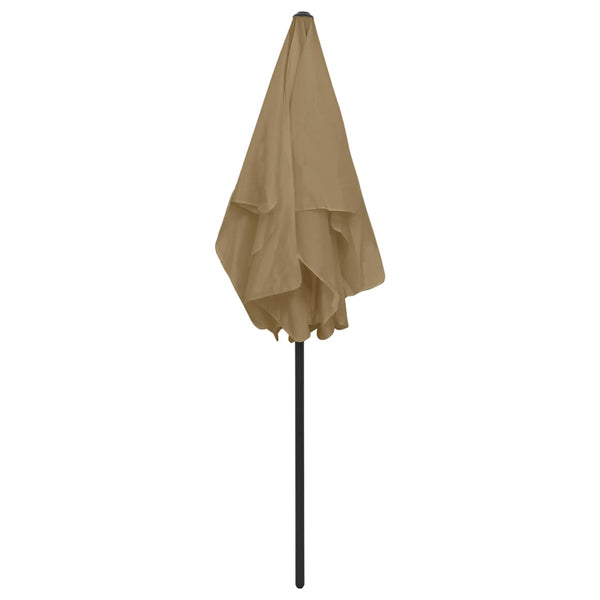 Graubrauner Sonnenschirm Afran 180x120cm