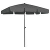 Anthrazitfarbener Sonnenschirm Afran 200x125cm